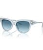 Jimmy Choo Women's JC5018U 54mm Gradient Cat Eye Sunglasses, Color:Opal Blue - Image 1