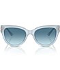 Jimmy Choo Women's JC5018U 54mm Gradient Cat Eye Sunglasses, Color:Opal Blue - Image 2