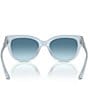 Jimmy Choo Women's JC5018U 54mm Gradient Cat Eye Sunglasses, Color:Opal Blue - Image 4