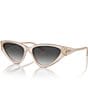 Jimmy Choo JC5019 55mm Cat Eye Sunglasses, Color:Opal Sand - Image 1