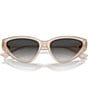 Jimmy Choo JC5019 55mm Cat Eye Sunglasses, Color:Opal Sand - Image 5