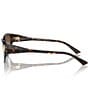 Jimmy Choo Women's JC5019 55mm Havana Cat Eye Sunglasses, Color:Havana - Image 3