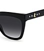 Color:Black - Image 2 - Women's Julieka 55mm Square Sunglasses