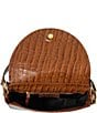 JOANNA MAXHAM Forget Me Not Croco Saddle Bag, Color:Saddle - Image 3