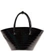 JOANNA MAXHAM Lady's Gambit Croco Mini Tote Bag, Color:Black - Image 1