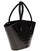 JOANNA MAXHAM Lady's Gambit Croco Mini Tote Bag, Color:Black - Image 4