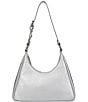 JOANNA MAXHAM Metallic Prism Hobo Shoulder Bag, Color:Silver - Image 1