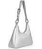 Color:Silver - Image 4 - Metallic Prism Hobo Shoulder Bag