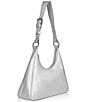 JOANNA MAXHAM Metallic Prism Hobo Shoulder Bag, Color:Silver - Image 4