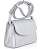Color:Silver - Image 4 - The Runthrough Metallic Silver Mini Crossbody Bag