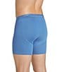 Jockey Signature Pima Cotton Mid-Rise Boxer Briefs 3-Pack, Color:Blue - Image 4