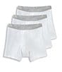 Jockey Signature Pima Cotton Mid-Rise Boxer Briefs 3-Pack, Color:White - Image 1