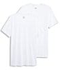 Color:White - Image 1 - Jockey® Made in America Cotton Short-Sleeve Crew Neck T-Shirt - 2 Pack