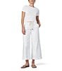 Joe's Jeans Addison Drawstring Wide Leg Ankle Length Pants, Color:White - Image 3