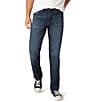 Color:Gard - Image 1 - Regular Fit Straight Leg Denim Jeans