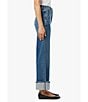 Color:First Bite - Image 3 - Trixie Denim Cuffed Wide Leg Ankle Length Jeans
