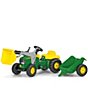 John Deere Pedal Tractor with Loader, Color:Green - Image 1