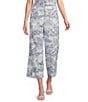 John Mark Coordinating Woven Toile Print Wide Leg Pants - Image 1