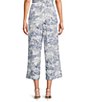 John Mark Coordinating Woven Toile Print Wide Leg Pants - Image 2
