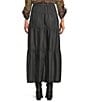 John Mark Denim Elastic Back Tiered A-Line Skirt - Image 2