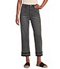 John Mark Denim Hollywood Waist Wide Leg Crop Length Jeans - Image 1
