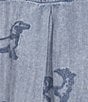 John Mark Dog Embroidered Wire Collar 3/4 Cinched Sleeve Tunic - Image 5