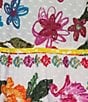 Color:Floral Multiple - Image 3 - Embroidered Scoop Neck Multi-Print Knee Length Dress