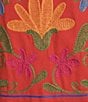 John Mark Floral Embroidered Long Sleeve Open-Front Jacket - Image 4