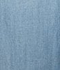 John Mark Frayed Pull-On Wide Leg Pants, Color:Light Indigo - Image 4