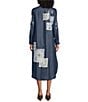 John Mark Petite Size Mixed-Media Embroidered Floral Eyelet Patchwork Button-Front Shirt Dress - Image 2