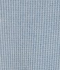 John Mark Petite Size Solid Washed Waffle Knit Split V-Neck Long Sleeve Top - Image 4