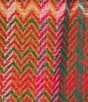 John Mark Petite Size Woven Chevron Pattern Point Collar Long Sleeve Fringe Hem Button Front Jacket - Image 4