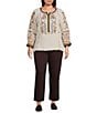 John Mark Plus Size Denim Wide Leg Jeans - Image 3