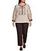 John Mark Plus Size Denim Wide Leg Jeans - Image 3