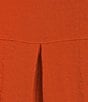 John Mark Plus Size Solid Woven Wire Collared Button Front 3/4 Sleeve Camp Shirt, Color:Spice - Image 6