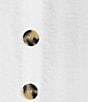 John Mark Plus Size Solid Woven Wire Collared Button Front 3/4 Sleeve Camp Shirt - Image 4