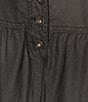John Mark Plus Size Tiered Denim Skirt - Image 3