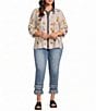 John Mark Plus Size Western Novelty Point Collar Long-Roll Tab Sleeve Snap Front Shirt - Image 5