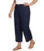 John Mark Plus Size Wide Leg Pleated Pants - Image 1
