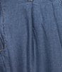 John Mark Plus Size Wide Leg Tulip Hem Cropped Pants, Color:Chambray - Image 6