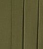 John Mark Plus Size Wire Collar Split V-Neck 3/4 Sleeve Pintuck Detail Top, Color:Dark Olive - Image 10