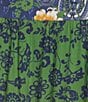 John Mark Plus Size Woven Mixed Print Patchwork Y-Neck 3/4 Sleeve Peasant Top - Image 6
