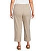 John Mark Plus Size Woven Wide-Leg Patch Pocket Jean - Image 2