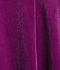 John Mark Ruffle Collar Velvet 3/4 Sleeve Pullover, Color:Amethyst - Image 6