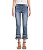 John Mark Straight Leg 5-Pocket Fringe Hem Crop Jeans - Image 5
