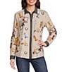 John Mark Western Novelty Point Collar Long-Roll Tab Sleeve Snap Front Shirt - Image 1