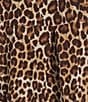 John Mark Woven Cheeta Print Wire Collar 3/4 Sleeve Button Front Blouse - Image 4