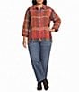 John Mark Woven Chevron Pattern Point Collar Long Sleeve Fringe Hem Button Front Jacket - Image 3