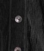 John Mark Woven Coordinating Long Sleeve Button-Front Cardigan, Color:Black - Image 4