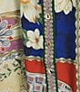 John Mark Woven Multi Patch Print Mandarin Collar Long Sleeve Shirtdress - Image 3